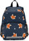 Mnsruu Kinder-Rucksack, Waldtiere, Fuchs, Blau, Kindergarten leichte Büchertaschen für Vorschule, Teenager, Kleinkinder, modischer Tagesrucksack, mehrfarbig, 10.9x5.9x12.9in