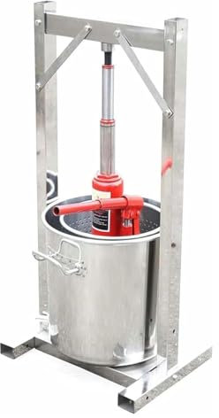 TAIPINGOZ Torchietto, ​Torchio per Frutta​ Pressa per Bacche Estrattore di Succo for Frutta da 12 l/3,17 galloni, 22 l/5,8 galloni, 36 l/9,5 galloni, for la Produzione di succhi di Vino(12L)