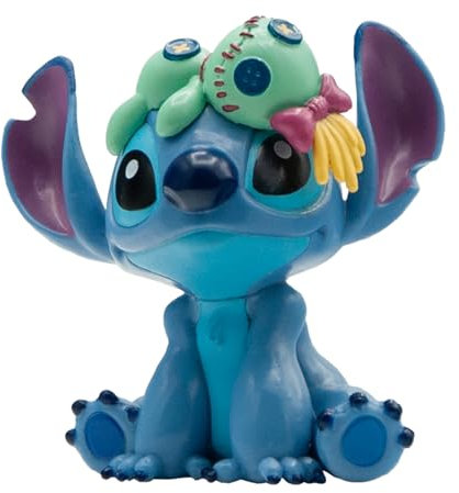 Bullyland – Stitch con estrías de Lilo y Stitch de Disney, Figura de Juguete, decoración y pequeño Regalo para niños a Partir de 3 años, Figura Coleccionable de Walt Disney de 5 cm 12589