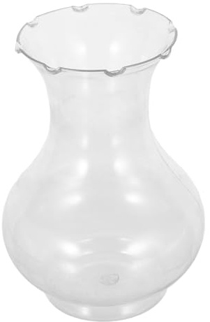 Zerodeko 6Pcs Hydroponic Plastic Flower Vases Shatterproof Bud Vases for Avocado Plants Hyacinth Bulbs Minimalist Centerpiece Decoration for Weddings Home