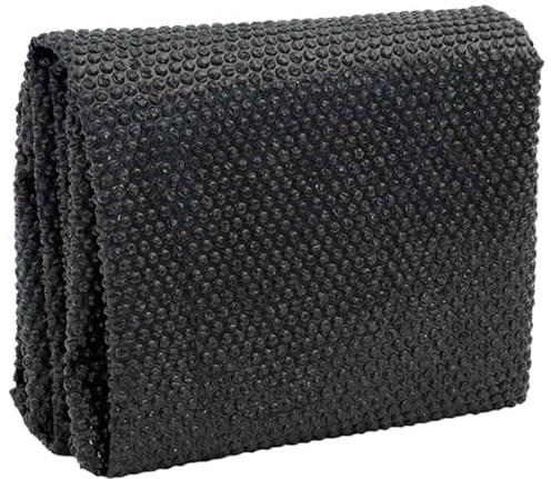 Teenpull Telone solare per piscina in PE con diametro di 210 cm, colore nero, blu, pellicola solare per piscina da giardino e piscina, protezione termica