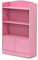 Furinno Lova Magazin/Bücherregal mit Aufbewahrungsfächern, Rosa, 60.5 (B) x 107.4 (H) x 24.1 (D) cm