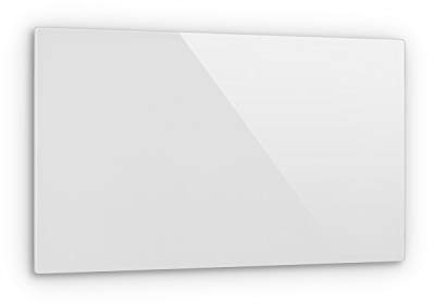 KLARSTEIN Crystal Wall - radiateur infrarouge électrique, 100 x 60 cm, 600 watts, installation murale, fonction d'arrêt automatique, verre de sécurité trempé, blanc