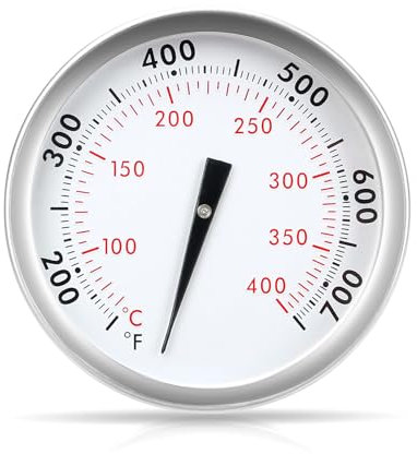 Denmay 67088 67731 - Termometro di ricambio per Weber Genesis 300, Genesis II & Summit Series Grills, Genesis E/S 310 330, indicatore di temperatura, set termostatico di ricambio per Weber, diametro 6