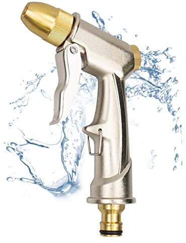 Pistola Giardino Alta Pressione Professionale Pistola Irrigazione Giardino Pistola Spray Ad Alta Pressione Per Autolavaggio, Irrigazione Giardino/prato,pulizia Camera Con Flusso D'acqua Regolabile