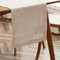 Bonlino 100% Leinen TischläUfer Tisch Tischdeko - Leinen TischläUfer Stoff Abwaschbar Tischband Hochzeit Deko Herbst Boho Vintage Modern Beige Table Runner Fuer Party Dekoration Maedchen (35 x 120cm)