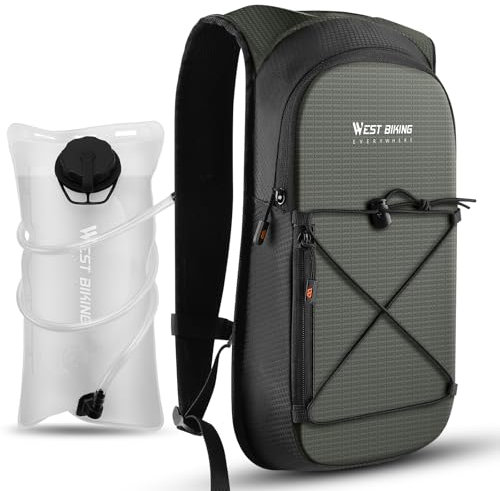 CHIMONA Trinkrucksack, Laufrucksack Herren Damen, Rucksack mit Trinkblase 2L, Leicht Trinkweste Laufweste, Fahrradrucksack Wasserrucksack für Laufen, Wandern, Hydration Backpack