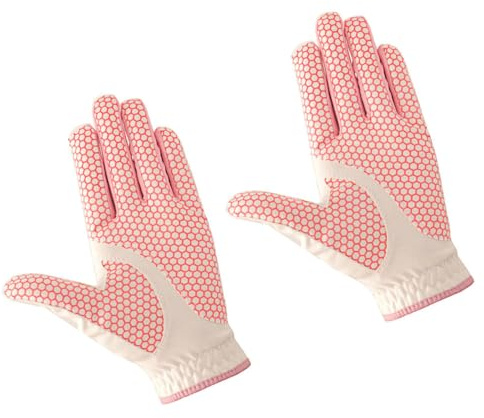 UPKOCH Guantes De Golf para Mujer Transpirables Ajustables Antideslizantes De Material Flexible Par para Entrenamiento y Competición De Golfistas Mujer