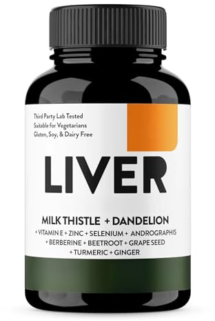 Leverrengöring – Växtbaserat Leverstöd Med Mjölktistel, Gurkmeja Och Antioxidantstöd, Matsmältnings- Och Immunstöd