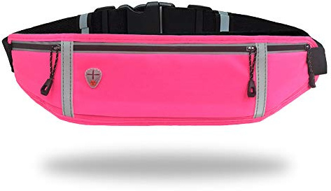 GORWRICH Running Belt Waterproof Phone Holder Waist Pack (Pink) | Secure no-bounce fit keeps your phone and essentials comfortable during every run. Perfect for phone, keys and outdoor sports