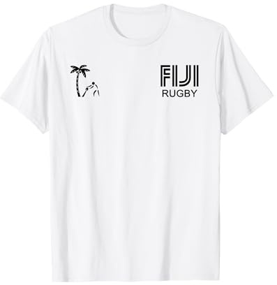 Mens Fiji Rugby T Shirt for Rugby Ball Players T-Shirt
