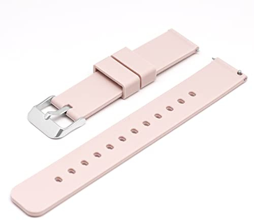 Adallor® Bracelet Montre Connectée 20mm 22mm 18mm, Bracelets de Montres Universels en silicone, Bracelet Montre de Remplacement pour Smartwatch pour Hommes et Femmes