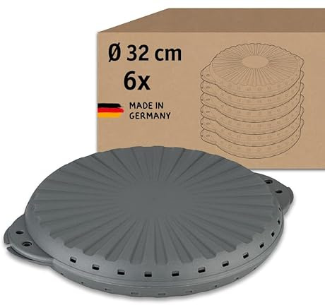 Koziol MOVE PIZZA 32 Lot de 6 boîtes à pizza réutilisables en plastique 32 cm de diamètre Réutilisables, incassables, passent au lave-vaisselle
