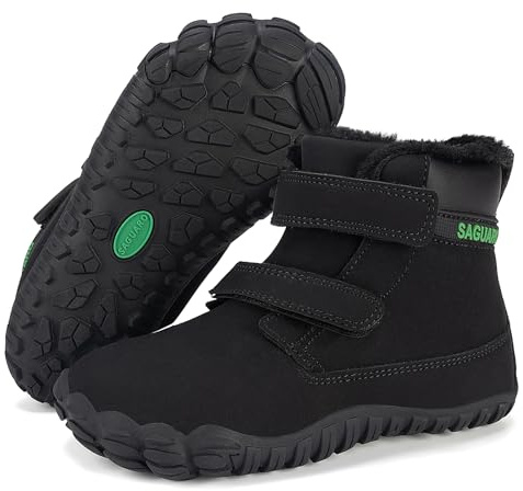 SAGUARO Enfant Barefoot Shoes Bottes de Neige avec Doublure Chaude, 24-36