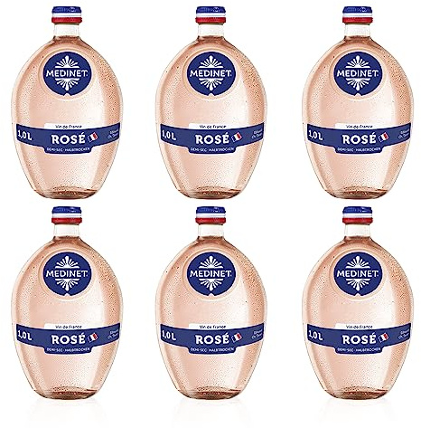 Medinet Rosé Halbtrocken (6 x 1 l) - Roséwein aus Frankreich