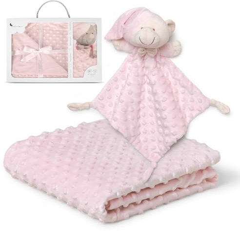 Interbaby PD001-02 Babydecke mit doudou Bear, rosa, 0.72 kg