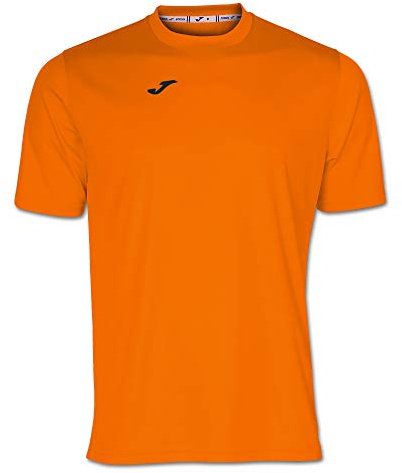 Joma - Short Sleeve Sports Shirt Men - Lightweight and Breathable Ideal for All Types of Sport - Estate, Orange, L