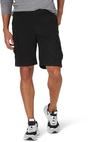 Lee Men's Extreme Motion Carolina Cargo Short, Black, 32