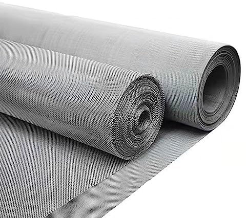 Drahtgitter feinmaschig 304 Edelstahl Drahtgewebe 20 Mesh Maschendraht Drahtgitter Volierendraht Edelstahlgitter Wire Mesh für Fenster Küche Maulwurfsperre Schutzgitter ( Size : 1x5m/3.28x16.4ft )