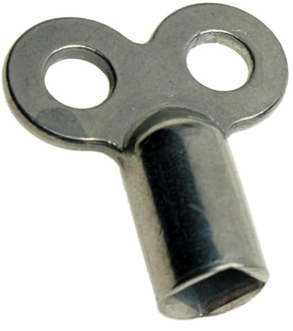 HWS Heizungsentlüftungsschlüssel |robust | Universal | Entlüfter für alle Heizungen/Heizkörper | solide Entlüftungsschlüssel mit hochwertiger Zinklegierung - radiator key Entlüftungsschlüssel