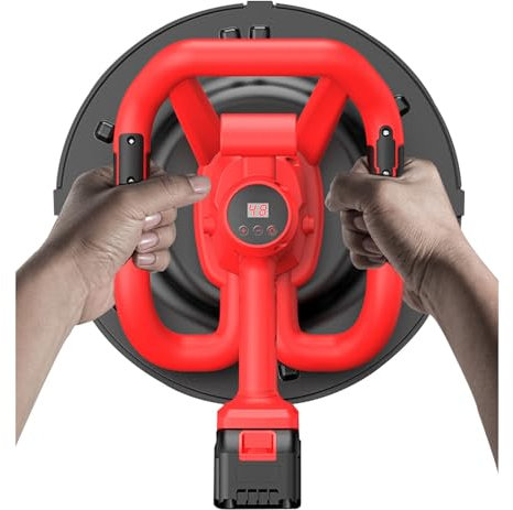 YSXXIAN Machine de Polissage et de lissage des Murs, truelle à béton avec 9 Vitesses, truelle électrique pour mortier de plâtre, Ciment, Mastic, mélange et plâtrage automatiques à Main, 2 Batteries