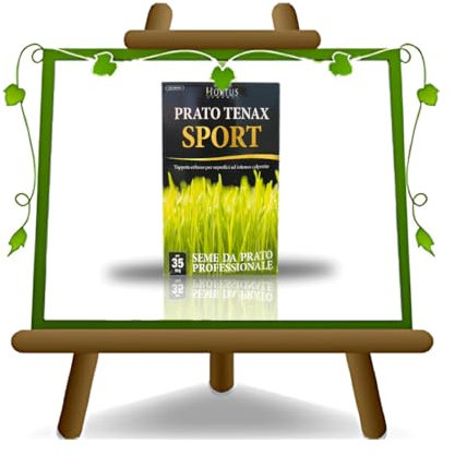 EURO PLANTS VIVAI Seme da Prato Professionale Tenax Hortus Sport MIX041-1 Kg - 35 mq - Prati per Campi da Calcio Golf