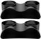 KTCINA Aquarium Underground Tunnel Cave Double Hole Fish Tank Hideout Cave Aquarium Fish Gravel Tunnel Decoration for Corydora Catfish, Kuhli Loach, Clown Loach, Pleco(Black)