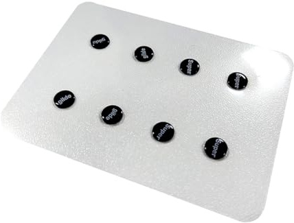 PpAaJK Lot de 1 patins de souris en verre, pieds universels, petits points ronds, bricolage, tapis de souris pour jeux d'exsport, couleur : A