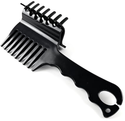 JA Horse JA2027 - Pettine per criniera con morsetto integrato, pratico aiuto per l'intreccio per cavalli, pettine per criniera con dispositivo per gomme intrecciate, design 3 in 1 per acconciature da