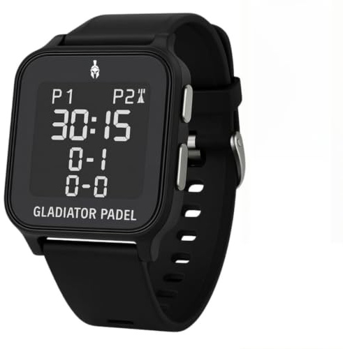 GLADIATOR PADEL Point Counter Watch for Padel, Tennis, Pickeball and Ping Pong - Electronic Game Marker with Clock, Alarm, and Stopwatch Functions - Waterproof, Easy to Use