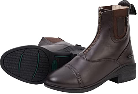 Dublin Evolution Zip Front Paddock Boots, Brown, Ladies 6.5