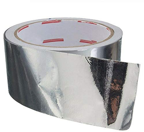 Vogueing Tool Rouleaux de ruban adhésif en aluminium pour fabrication de bijoux et artisanat, réparation CVC, conduits, isolation, séchoirs (8 mm x 50 m)