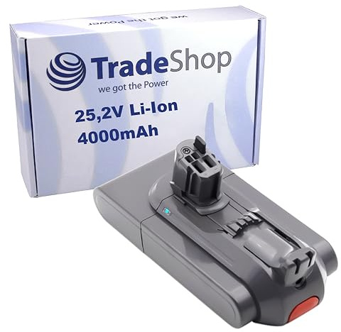 Trade-Shop Staubsauger-Akku 25,2V / 4000mAh kompatibel mit Dyson V11 2020 Serie, Outsize Modelle, V15 Modelle ersetzt 970425-01, 970938-01