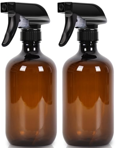 Calvalor Lot de 2 vaporisateurs d'eau de nettoyage pour plantes et jardin - 500 ml - Marron