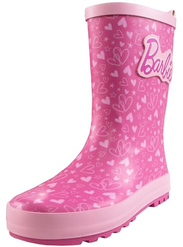 Barbie Botte Fille | Botte Caoutchouc Enfant | Bottes De Pluie Enfant Fille | Rosa 27