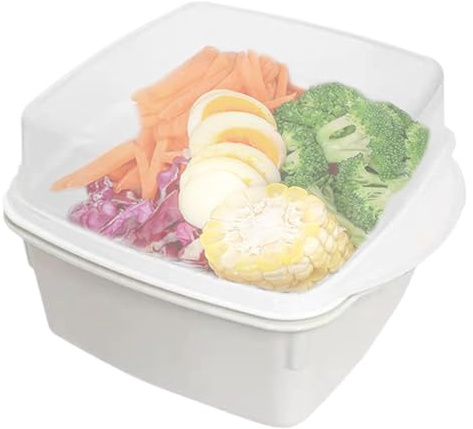 Pentola a vapore per verdure a microonde, per microonde, contenitore per alimenti, pentole a microonde, vapore riscaldato per cucina domestica