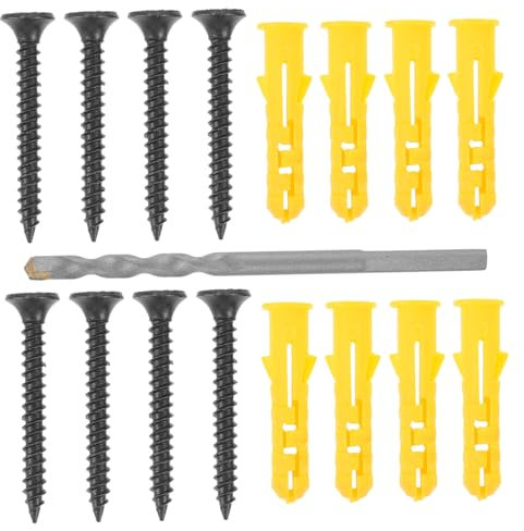 BUGUUYO 1juego Anclajes y Para Paredes De Hormigón y Broca Para Instalación y Estable Para Diversas Superficies