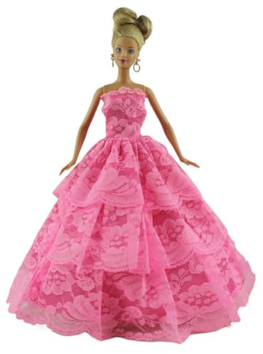 Codulu Dockklänning för 11,5 tum amerikansk docka 30 cm flicka docka-spets klänning prinsessklänning kostymer kläder för 1/6 BJD docka barnleksaker-1 st– #F
