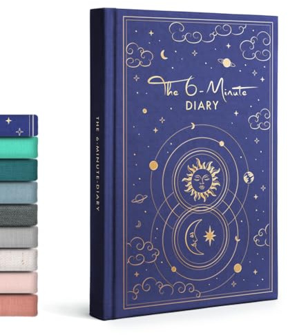 UrBestSelf 6-Minuten Diario de Gratitud (Inglés) - Más Bienestar y Autoconocimiento + Diario Personal - Mindfulness, Meditación, Journaling Notebook para Adultos 2025