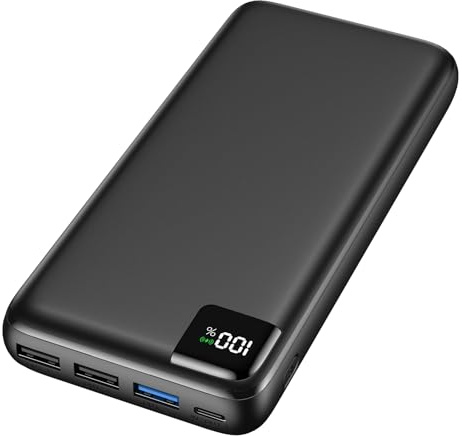 A ADDTOP Power Bank 20000mAh – 22.5W Schnellladefunktion klein Powerbank – Akkupack Externe Handyakkus mit USB C – PD 3.0 QC 4.0 Tragbares Ladegerät mit 4 Outputs für Smartphone Tablet
