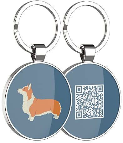 DISONTAG QR Code Hundemarke ID 41 Hunderassen Personalisierte Soziale Online Seite-Kostenlos Online Haustier Profil-Modifizierbar-Kontrolle der Privatsphäre-Keine APP Erforderlich