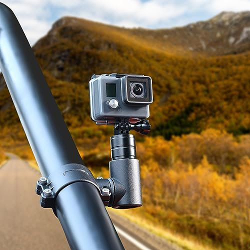 UTV ATV Camera Mount Holder Compatible with GoPro, 1.75-2 Roll Bar Mount Camera Holder Compatible with GoPro Hero 9 8 7 6 5 4, SJ, DJL, Insta360, 360° Adjustable Aluminum UTV Cameras Mounts Holders