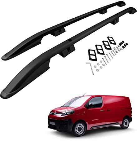 CHROMEMASTER | Barre trasversali da Tetto | Compatibili con Citroen Jumpy 2016- L1/XS/Compact; Sono utilizzate per il montaggio di portapacchi, box da tetto o portabiciclette; Costruzione in alluminio