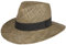 Stetson Big Brim Seagrass Traveller Strohhut - Naturfarbener Hut - Luftiger Sommerhut mit Breiter Krempe - Unisex - Frühjahr/Sommer Natur M (56-57 cm)