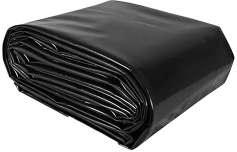 Lámina para Estanque Flexible Plegable e Impermeable,Revestimiento de Estanque Negro HDPE,Pond Liner Estanque Prefabricado Grande,Forros de Embalse Del Estanque de Peces,Lona Estanque Cascada Piscina