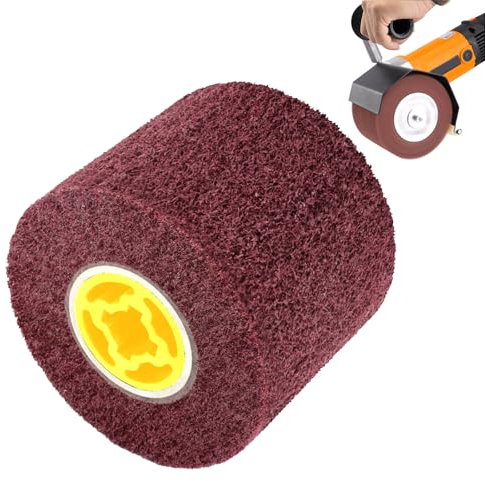 Spazzola in nylon: 80 grana, spazzola abrasiva, spazzola abrasiva per rullo, levigatrice, smerigliatrice, rullo satinato, spazzola in nylon per lucidatura