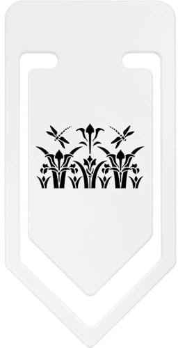 141mm 'Dragonflies and Water Lilies' Giant Plastic Paper Clip (CC00088549)