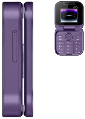 Pequeño Teléfono Plegable - Teléfono Móvil para Personas Mayores, Teléfono Móvil Plegable | 2024 Nuevo modelo de teléfono con Magic Voice Lista negra Vibración de marcación rápida, teléfono plegable