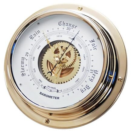 Barómetros marítimos de latón de 180 mm de diámetro para veleros, instrumentos meteorológicos, estaciones meteorológicas marinas