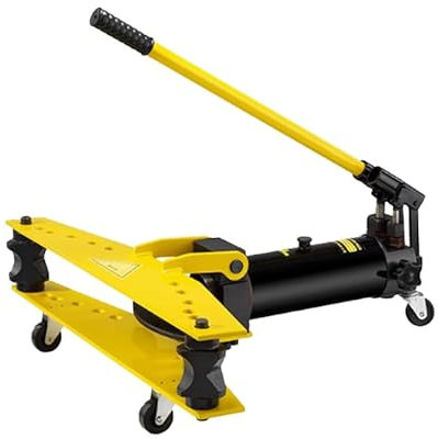 Dobladora hidráulica manual de tuberías, dobladora eléctrica de tubos galvanizados, máquina dobladora de tubos sin costuras con 6 pares de moldes, herramienta manual de diámetro de tubería para